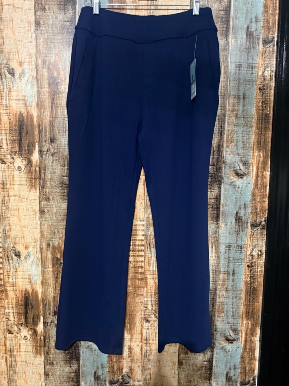 Dlooda Navy Bootcut Pull-On Dress Pants